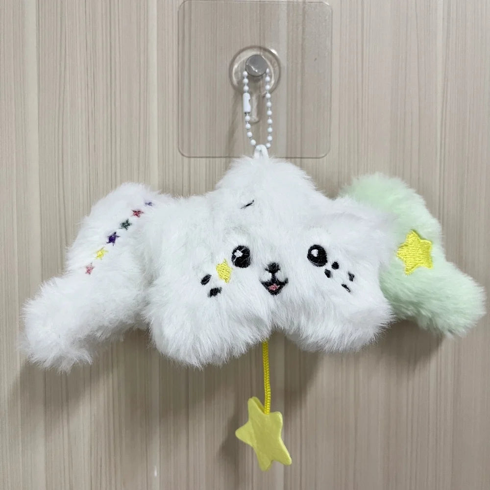 1PC Star Pendant Key Chain Doll Album Plush Pendant Doll School Bag Decoration Gifts
