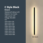 Outdoor waterproof wall lamp LED  strip background wall lamp stair garden lamp living room bedroom bedside ip65 wall lights