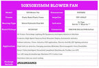 5015 50mm DC 24V 12V 5V 2Pin Dual Ball/Sleeve Bearing Brushless Cooling Turbine Blower Fan 50mm x 15mm Blower Cooler Fan
