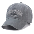 2026 New York Washed Cotton Cap For Men Women Gorras Snapback Caps Baseball Caps Sun protection Casquette Dad Hat Outdoors Cap