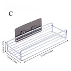 Punch-free Kitchen Cabinet Door Storage Box Iron Rack Wall-mounted Cabinet Plastic Wrap Rack Bathroom Refrigerator Rack