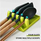 Multi-Function Kitchen Spatula Rack – Spoon Rest & Pot Lid Holder