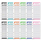 A6 Money Saving Organizer PU Leather Budget Binder Marble Notebook Budgets Planner 2023 Envelope Office School Supplies