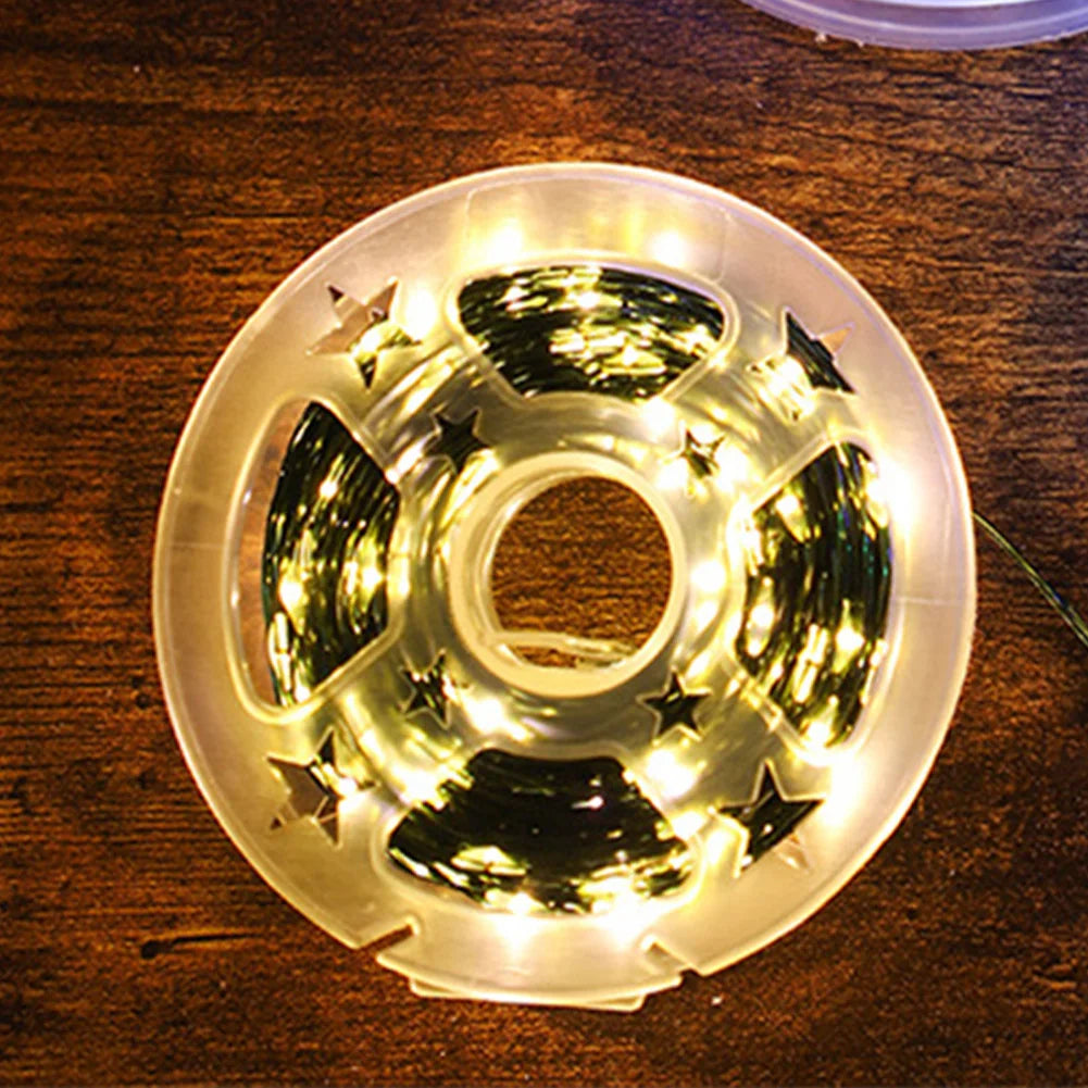 10-50M LED String Lights Fairy Green Wire Outdoor Christmas Light Tree Garland for New Year Street Home Party Wedding Decorion