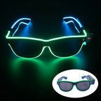 New Cool Wireless Glowing LED Light Up Glasses For Rave Festival Party Luminous Neon Mosaic Sunglasses Club Disco Eye Glasses