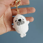 Cute Crochet Stingray Keychain Marine Fish Bag Charm