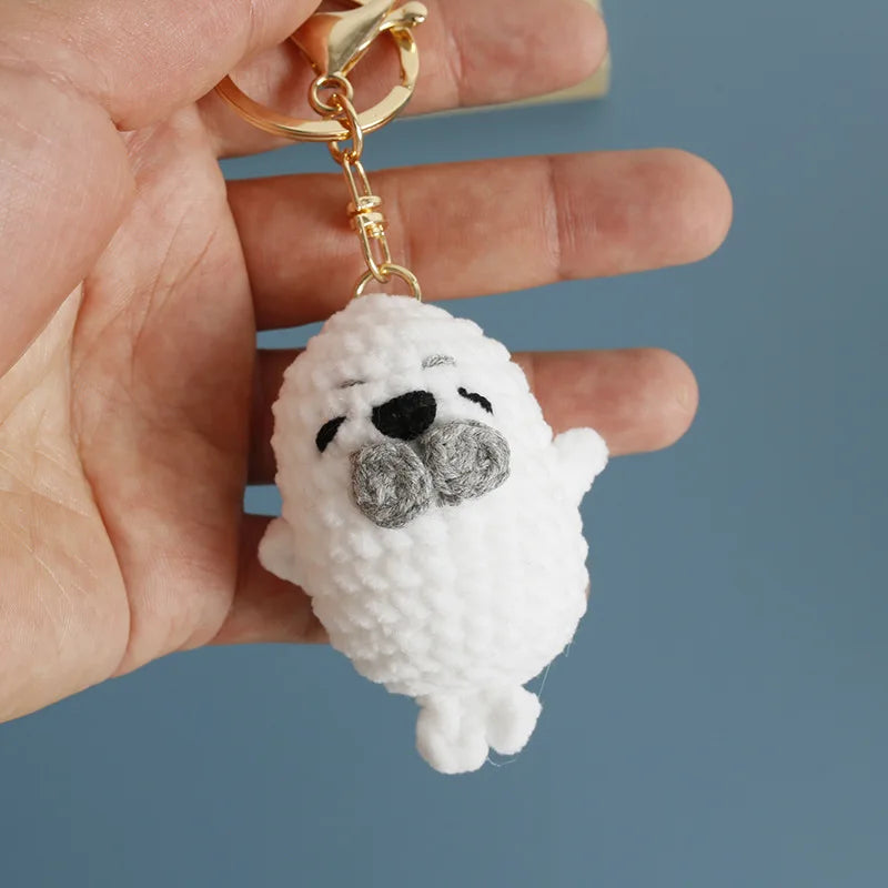 Cute Crochet Stingray Keychain Marine Fish Bag Charm