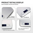 Digital Kitchen Scale – Stainless Steel Food Weighing Scale with LED Display