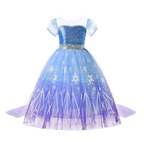 Girl Elsa Anna Dress Princess Costume Snow Queen Dress Baby Halloween Ariel Carnival Clothes Kids Cosplay Clothes Party Clothing