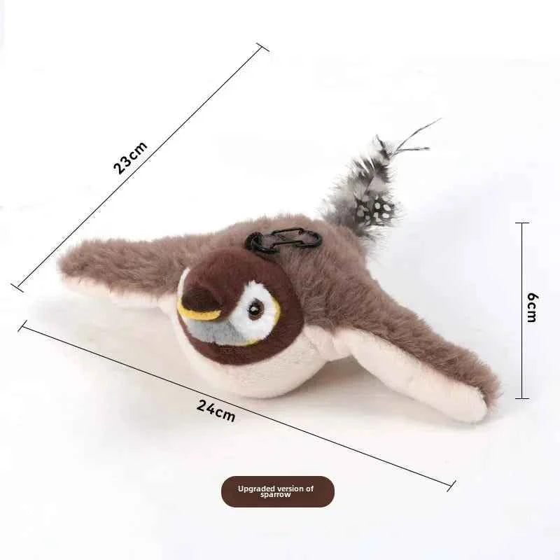 Interactive Electric Bird Cat Toy with Catnip for Indoor Play