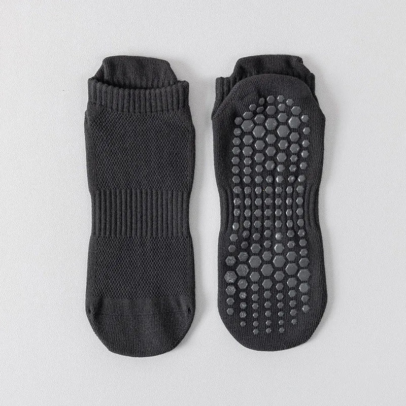Yoga Socks Men Cotton Thin Silicone Non-slip Grip Pilates Low-ankle Sock