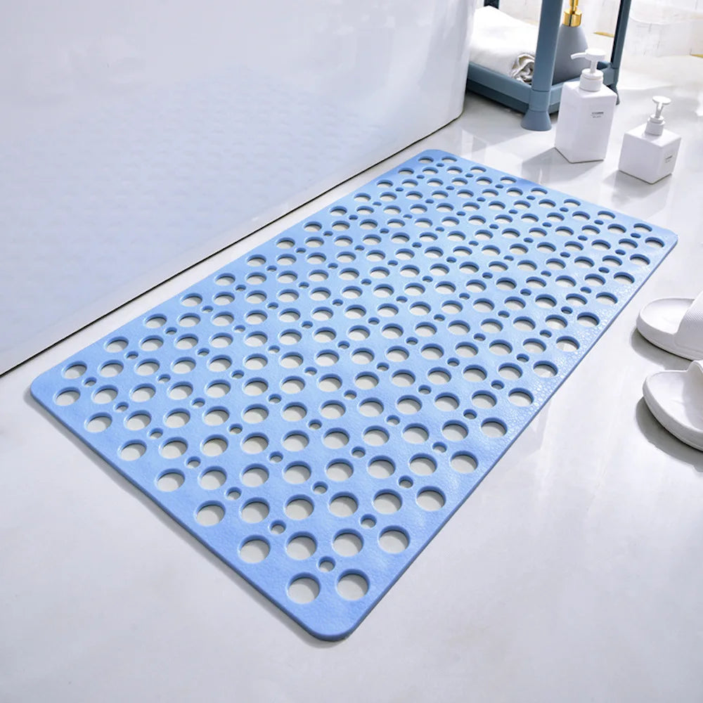 Non-Slip Bathroom Mat with Suction Cups – 43x75cm Quick Drain Shower Rug
