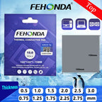 Fehonda Soft Thermal Pad 15w 12w 8w/mK Thermal Pads for Gpu Cpu Heat Resistant Silicone Thermal Pad for PS4 Laptop SSD Cooling