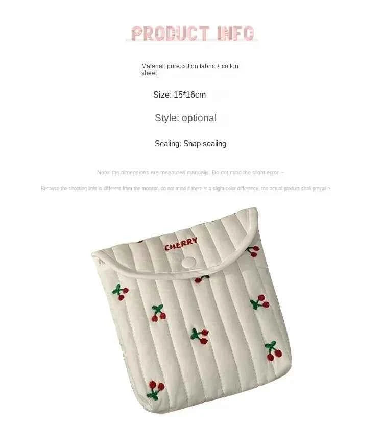 Cute Sanitary Napkins Menstruation Towel Storage Bag Portable Mini Student Tampon Monthly Bag Storage Bag