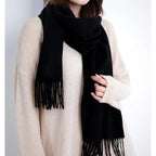 Solidlove 100% Wool Winter Scarf for Women – Luxury Cashmere-Feel Shawl, Poncho & Wrap | Warm Fashion Scarf for Ladies
