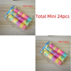 24PCS Rainbow Magic Springs Circle Toys Kids Birthday Party Favors Guests Giveaway Small Gifts Pinata Fillers Flexible Funny Toy