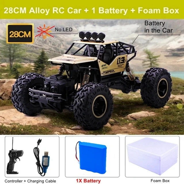 Oike RC Car Remote Control Climbing Vehicle Outdoor All Terrain Off-road Trucks 4WD Racing Drift Cars Toy Gift for Kids Adults