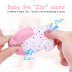 Food grade silicone Gloves Baby Teether Gloves Anti Eating Hand Teething Chewing Prevent Scratches Glove toys Mitten Pain Relief