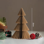 Paper Christmas Tree Ornaments 3D Honeycomb Christmas Tree Decorations Folded Paper 2026 Xmas New Year Desktop Arrangement Decor