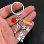 New Teacher's Day gift key chain best teacher gift hollow car key chain pendant jewelry for men and women.