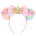 Nieuwste Mickey Mouse Oren Hoofdband Kid Adult Festival Party Pailletten Strik Haarband Vrouwen Baby Girl Party Haar Accessories
