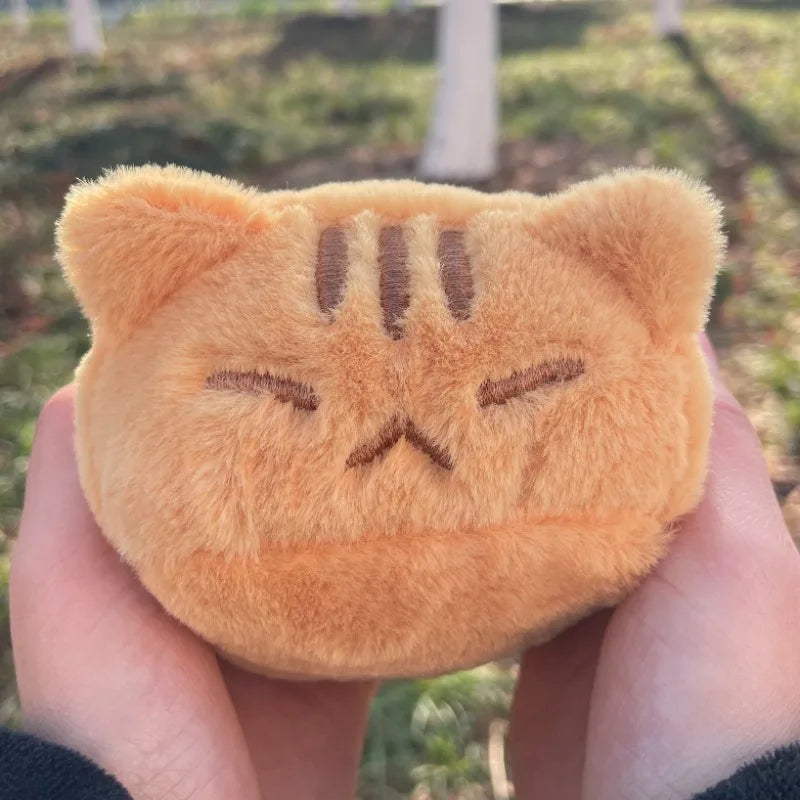 Cute Orange Cat Plush Toy Kawaii Fluffy Kitty Plushie Toy Soft Cat Stuffed Doll Toy Home Decoration for Friends Birthday Gift