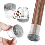 16PCS Silicone Chair Leg Caps Non-Slip Prevent Scratches Silent  Hardwood Floor Protector Waterproof Felt Furniture Feet Pad