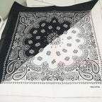 New Fashion Hip Hop 100% Cotton Bandana Square Scarf Gradient Color Paisley Headband Printed For Women/Men/Boys/Girls