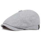 Retro Men’s Newsboy Cap – Classic Herringbone Octagonal Hat, British Style Flat Cap for Autumn & Winter, Vintage Painter Beret