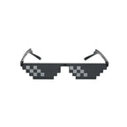 Mosaic Sunglasses Cool Party Vintage Shades Eyewear For Men Pixelated Sunglasses Funny Women Glasses