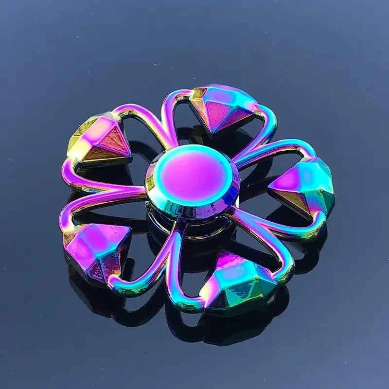 1 piece set colorful fidget spinner for adults zinc alloy stress relief toy office anxiety relief stress relief leisure gift
