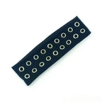 Punk Girl Hollowed Out Eyelets Wide Elastic Headband Stretchy Metal Rock Steampunk for Sports Headbands Hair Accessories