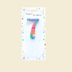 1 PCS  Colored Building Block Shaped Digital Candle Cake Decoration 0-9 Birthday Baking Decoration Plugin