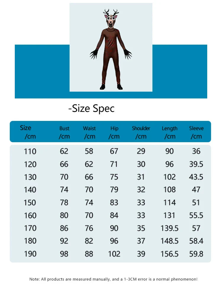 Kids Deer Owl Cosplay Costume Jumpsuit – Animal Outfit