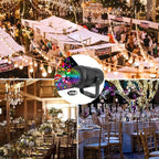 Snowflake Christmas Projector Light 16 Patterns Rotating LED Decor