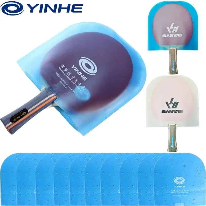 YINHE/SANWEI Table Tennis Racket Protection Covers Waterproof Paddle Film Protector Anti-oxidation Protective Bags Rubber Cover