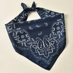 1pc 68*68cm Fashion Hip Hop Bandana Square Scarf Cowboy Cashew Black Paisley Headband Print For Women/Men/Boys/Girls