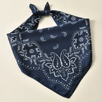 1pc 68*68cm Fashion Hip Hop Bandana Square Scarf Cowboy Cashew Black Paisley Headband Print For Women/Men/Boys/Girls