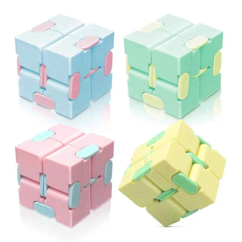 Magic Puzzle Cube Anti Stress Relief Toys for Adults Infinite Flip Funny Cube Sensory Toys for Children Special Needs Xmas Gifts