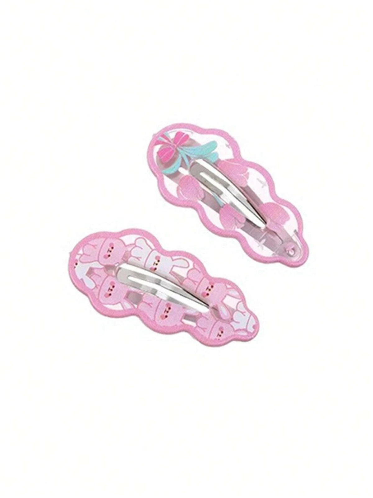 10Pcs Cute Pink Rabbit Hair Clip, Bangs Clip,Side Hair Clip,Hair Accessories,Suitable For Daily Use,School Stuff,Pink Hair Clips