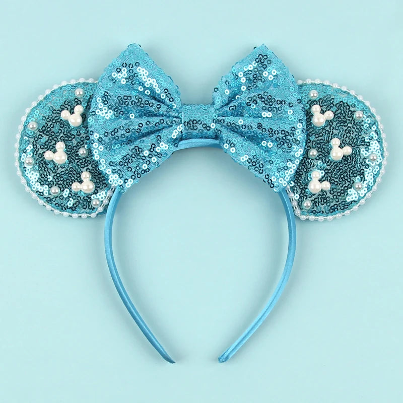 New Trendy Mouse Ears Headband 3.3"Velvet For Girls Soft Bow Hairband Halloween Festival Party Trip DIY Hair Accessories Gifts