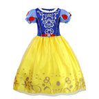 Girls Princess Dress Kids Disney Cosplay Cinderella Snow White Aurora Rapunzel Halloween Costume Children Birthday Party Dresses