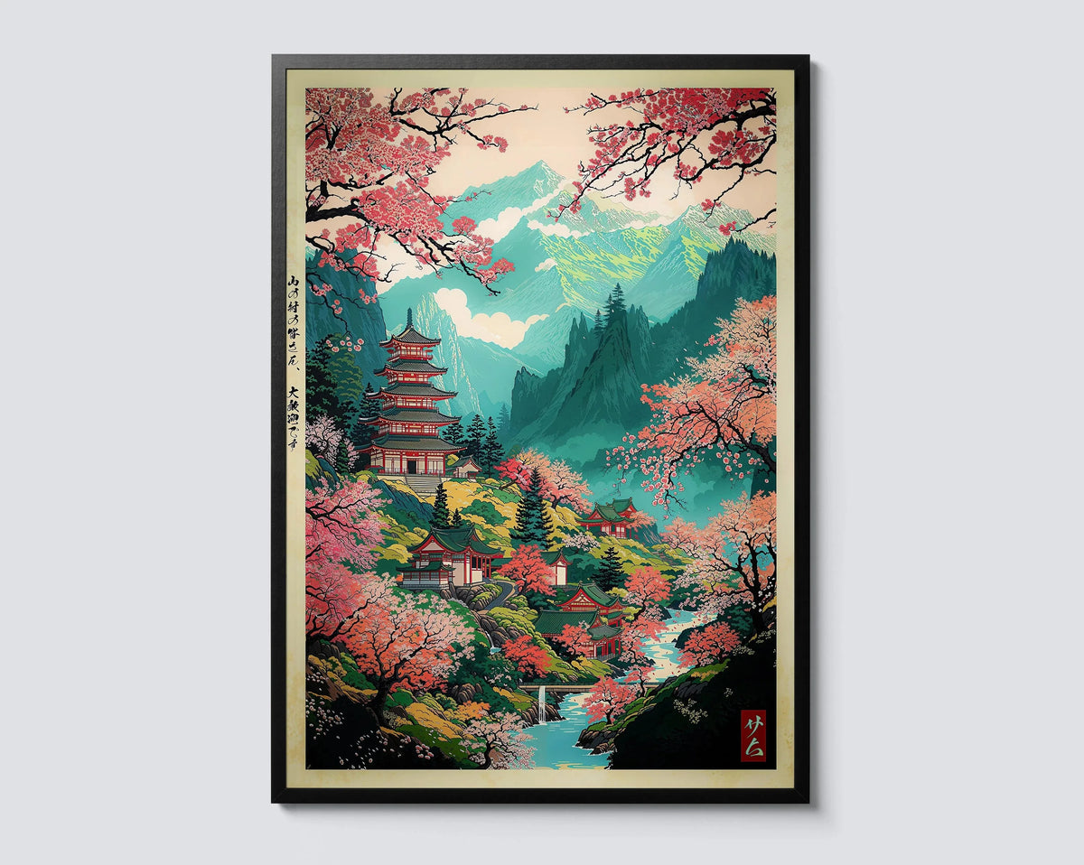 1 Wave Landscape Japanese Wall Art Poster Mount Fuji Sunrise Wave Canvas Print For Modern Living Room Home Decor  Poster Canvas