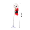 Cartoon Pet Cat Toy Stick Feather Rod Mouse Toy With Mini Bell Cat Catcher Teaser Interactive Cat Toy