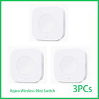 Aqara Wireless Mini Switch Zigbee Sensor Connection Smart Remote One Key Control Button Security Work for Mi Home APP Homekit