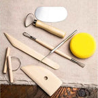 8Pcs/Set Clay Tools DIY Ceramics Molding Tools Wood Knife Pottery Tool Set Clay Sculpting Kits Carving Ceramic Tools Practical