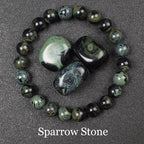 Natural Black Agates Beads Bracelet Women Men Genuine Black Onyx Natural Stone 6mm 8mm Smooth Round Beads Lucky Energy Jewelry