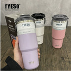 Taishuo Ice King Cup Handheld Double Drink Large Capacity 304 Stainless Steel Insulated Cup with Straw Car Cooling Cup