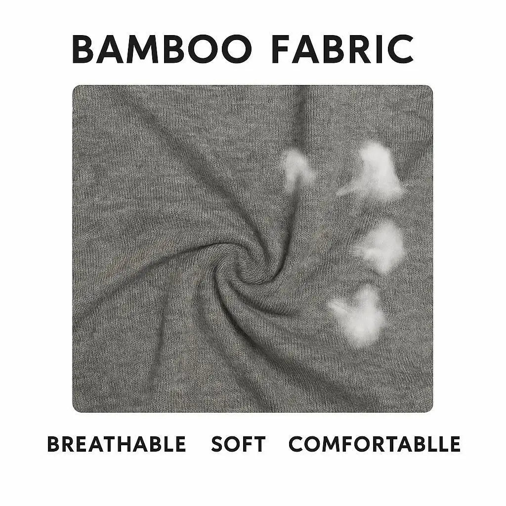 2 Packs Bamboo Fiber Round Neck T-shirts Short Sleeve Classic Tees Sweat-absorbent Gym Man Undershirt Solid Color Tee Black New