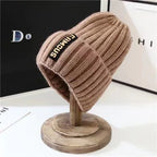 Soft Crochet Knit Beanie Winter Hat for Men Women Unisex Warm Solid Color Cold Cap Fashion Accessory